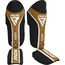 Shin Guards RDX Aura Plus T17 – Black/Gold – M+, Size: M, Colour: Schwarz