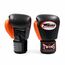 Gants de boxe Twins BGVL3 Air Noir Orange Gris – 10oz, Couleur: Noir, oz: 10oz