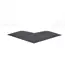 Eckbordüre für Gummiboden "Connect Tiles Corner" 50x50cm Stockz | Schwarz 50x50x2 CM