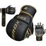 Gants MMA sparring RDX F6 KARA – Or – S/M, Taille: S/M, Couleur: Noir, 2 image