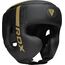 Casco da boxe F6 KARA – Oro opaco – L, Taglia: L, Colore: Nero
