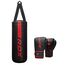 Set boxe junior F6 – Rosso – Sacco 60 cm + Guanti 6 oz, Colore: Rosso, Peso aggiuntivo: 8 kg, Lunghezza: 0.6m