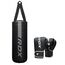 Set boxe junior F6 – Argento – Sacco 60 cm + Guanti 6 oz, Colore: Argento, Peso aggiuntivo: 8 kg, Lunghezza: 0.6m