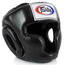 Casque de boxe Fairtex HG3 – Couverture intégrale – Noir – M, Taille: M, Couleur: Noir