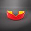 Protège-dents Venum Challenger – Rouge / Jaune, Taille: Taille unique, Couleur: Rouge