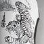 Schienbeinschoner  - Sak Yant Tigers, Bekleidungsgrösse: L, Farbe: Weiss, 7 image
