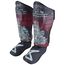 Schienbeinschoner 8 WEAPONS Hanuman Yant – Schwarz/Rot – XL, Bekleidungsgrösse: XL, Farbe: Schwarz