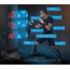 Free standing punching bag target + gloves – Black, Colour: Schwarz, Length: 1.8m, 3 image