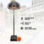 1.7m to 2.15m VirtuFit free-standing basketball hoop, 8 image