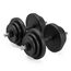 Ensemble d'haltères réglables ajustables vinyle 2x14kg VirtuFit
