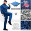 Tenue de Sudation C1 Pour la Perte de Poids, Taille: S, Couleur: Bleu, 5 image