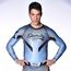 8 WEAPONS Rashguard, L/S, Shift, ice-grey orange, M, Size: M, Colour: Grey, 3 image