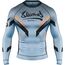 8 WEAPONS Rashguard, L/S, Shift, ice-grey orange, XXL, Taglia: 2XL, Colore: Grigio