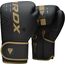 Boxhandschuhe RDX F6 Kara – Schwarz/Gold – 10oz, Farbe: Schwarz, OZ: 10oz