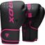 Guantoni Boxe RDX F6 Kara – Nero/Rosa – 10oz, Colore: Nero, OZ: 10oz