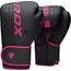 Boxing Gloves RDX F6 Kara – Black/Pink – 12oz, Colour: Schwarz, OZ: 12oz