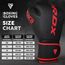Boxhandschuhe RDX F6 Kara – Schwarz/Rot – 12oz, Farbe: Schwarz, OZ: 12oz, 7 image