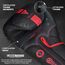 Guantoni Boxe RDX F6 Kara – Nero/Rosso – 16oz, Colore: Nero, OZ: 16oz, 6 image