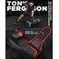 Guantoni Boxe RDX F6 Kara – Nero/Rosso – 16oz, Colore: Nero, OZ: 16oz, 4 image