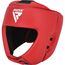 Casque RDX IBA Homologué pour Compétitions Amateurs, Taille: L, Couleur: Rouge