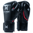 Gants de boxe HitnMove Agility Noir/Rouge métallisé 12oz, Couleur: Rouge, oz: 12oz