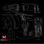 Gants de boxe HitnMove Balance Orange 12oz, Couleur: Orange, oz: 12oz, 5 image