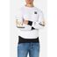 Sweatshirt With Letter Print, Bekleidungsgrösse: L, Farbe: Weiss
