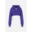 Cropped Hoodie Sweatshirt, Taglia: S, Colore: Viola, 2 image
