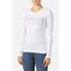 T-Shirt mit Strass-Logo, Farbe: Weiss, Grösse : M