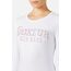 T-Shirt mit Strass-Logo, Farbe: Weiss, Grösse : M, 2 image