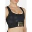 Shiny/Matt Sport Bra, Taglia: XL, Colore: Nero