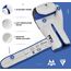 Boxing Gloves RDX F7 Ego – White/Blue – 8oz, Colour: Blue, OZ: 8oz, 7 image