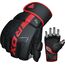 Grappling Gloves F6 Matte Red-M, Taglia: M, Colore: Nero, 4 image