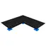 Connect Tiles Corner" rubber floor edging 50x50cm Stockz | Grey 50x50x2 CM, 11 image