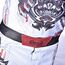 8 WEAPONS Fight Shorts, Samurai 2.0, white-red, L, Taglia: L, Colore: Bianco, 6 image