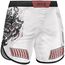 8 WEAPONS Fight Shorts, Samurai 2.0, white-red, XL, Taglia: XL, Colore: Bianco
