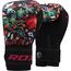 Gants de boxe RDX FL3 Floral – Noir – 10oz, Couleur: Multicolore, oz: 10oz