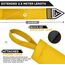 RDX Hand Wraps Pro 2.5m Yellow, Colour: Yellow, Length: 2.5m, 2 image