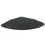 Corner Piece for SBR Rubber Sports Tile, 20x20x2 cm, Flow Fitness
