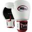 Gants de boxe Twins BGVL3 Air Noir Blanc – 12oz, Couleur: Blanc, oz: 12oz