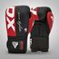 Gants de boxe Rex F4 – Rouge/Noir – 12oz, Couleur: Rouge, oz: 12oz