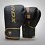Boxing Gloves RDX F6 Kara – Black/Gold – 16oz, Colour: Gold, OZ: 16oz