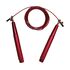 RSJRS2-RED-Fitness First Pro adjustable steel jumping rope red