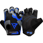 RDXWGS-F6U-XL-Gym Gloves Sumblimation F6 Blue-XL