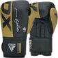 RDXBGR-F4GL-10OZ-Boxing Gloves Rex F4 Golden/Black-10OZ