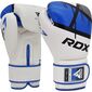 Boxhandschuhe RDX F7 Ego – Weiss/Blau – 12oz