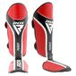 Schienbeinschoner RDX Aura Plus T17 – Rot/Schwarz – XL+