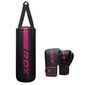 Junior Boxset F6 – Rosa – Boxsack 60 cm + Handschuhe 6 oz