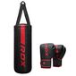Junior Boxset F6 – Rot – Boxsack 60 cm + Handschuhe 6 oz