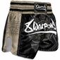 Muay Thai Shorts 8 Weapons 8 Ways Yant 2.0 Schwarz/Sand M